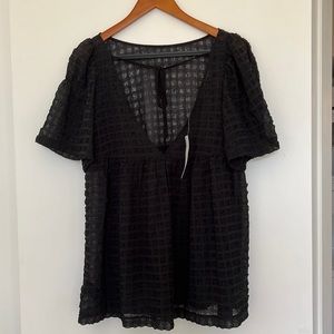 NWT Urban Outfitters Babydoll Short Sleeve Top